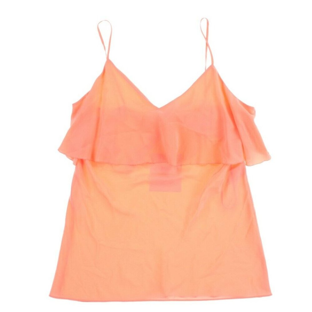 Diane von Furstenberg Tiered V-neck Cami (L) NWT